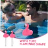 Outanaya 2pcs Flamingo Floating Pool Thermometer for Hot Tub Spa