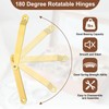 sourcing map 2Pcs 5.71"x0.43" Folding Support Lid Hinges, Left Side