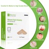 Silicone Adhesive Foam Dressing with Gentle Border 6''x6'', 10 Packs