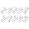 PATIKIL 10pcs 304 Stainless Steel Mechanical Extension Spring 0.6mm Wire
