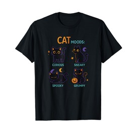 Black Cat Moods Black Cat Animal Owner T-Shirt
