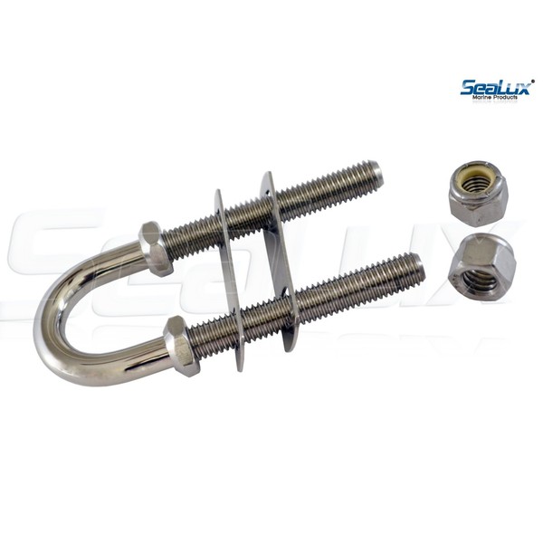 SeaLux Marine Boat Bow Eye Stern Eye U Bolt Tie