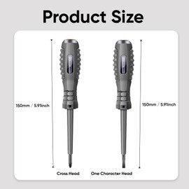 Electrical Screwdriver Voltage Tester Pen – 2 Pack 2-in-1 High Torque Magnetic Electric Tester Pen for Electricians – Non Contact Circuit Detector & Screwdriver Set for Electrical Work & Home Repairs