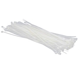 MroMax Cable Zip Ties 7.87 Inch x 0.08 Inch(L x W) Self-Locking Nylon Tie Wraps White 150pcs