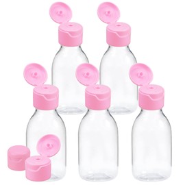 Toppdogz Travel Bottles with Wide Neck, 100ml, Labels and Clear Bag Included 5 pack