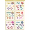 iijo Hair Rubber Rice for Kids, 50 Pieces, Set of