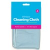 HOVUK 2PCS Blue Reusable Microfiber Rags, Wipes For Mirrors, Car
