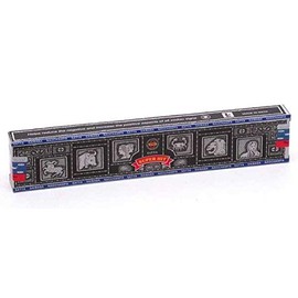 Satya Incense Variety Pack of 12. Each is a 15g Box - Nag Champa, Jasmine Blossom, Midnight, Sandalwood, Patchouli Forest, Blessing, Super Hit, Celestial, Rain Forest, Fortune, Romance, Sunrise