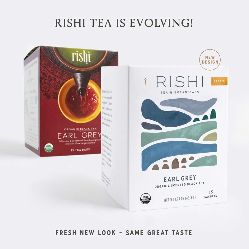 Rishi Tea Earl Grey Herbal Tea | Immune Support, Organic,