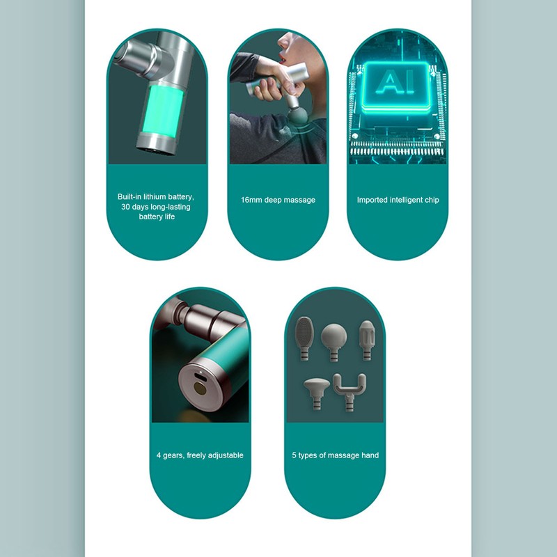 Small Portable Massager Mini Electric USB Charging Muscle Relaxation Massager