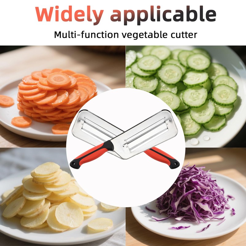 Stainless Steel Cabbage Shredder & Chopper, Sharp Kitchen Slicer for