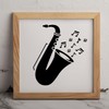 MAGJUCHE Saxophone Stencil 6 Inches, Reusable Musical Instrument Stencil for