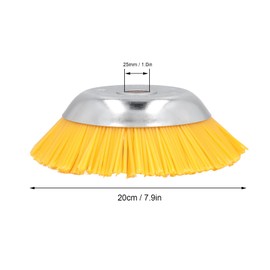 Trimmer Head Wire Trimmer,Power Rotarys Scissors,Nylon Wheel Brush Trimmer for String Trimmers, Rust Removal, Lawn Mower