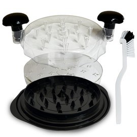 Arnadis Brand Premium Chicken Shredder, 10.5" Chicken Breast Shredder Tool Twist, Large Meat Shredder Machine - Ergonomic Handle, Dishwasher Safe, Anti-Slip Mat, Cleaning Brush and Ziplog, BPA Free