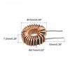 sourcing map Toroid Inductance Copper Coil Vertical Inductor 47uH 5A