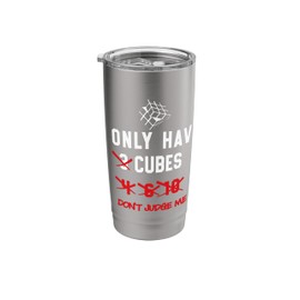 I Only Want Puzzle Cube Funny Speed Cubing Youth Math Stainless Steel Insulated Tumbler
