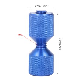 2 Pasadores de Alineación de Dos Orificios, Pasador de Alineación de Brida de Aluminio Anodizado, Juego de Pasadores de Doble Orificio de Brida de 1 1/8 Pulgadas para Bridas de