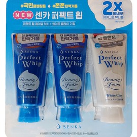 Foxy Care Senka Perfect Whip (2 Facial Wash + 1 White Clay) x3 SET