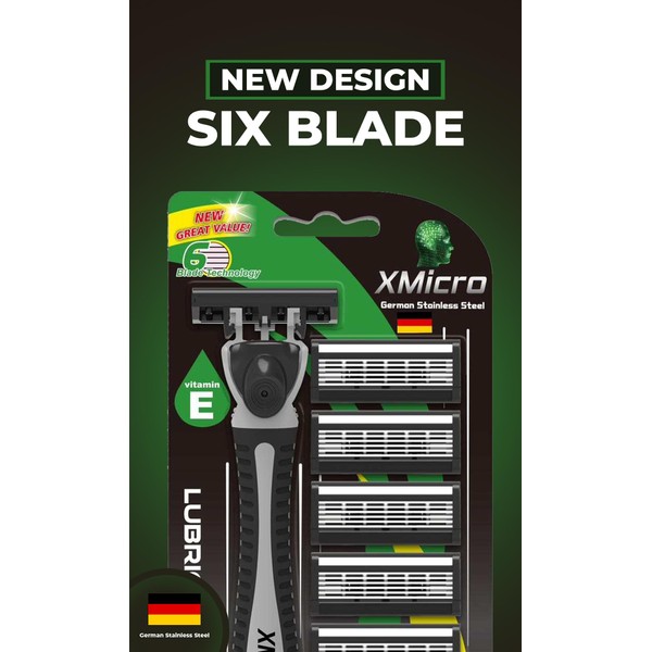 XMicro Razors For Men & Women, 1 Razor, 7 Blade
