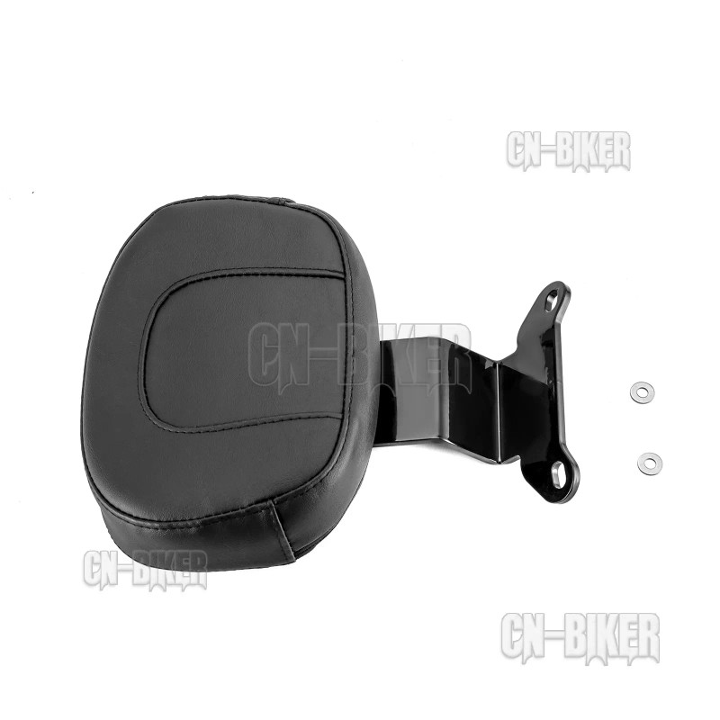 CB Gloss Black Driver Rider Backrest For Harley Breakout FXBR