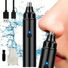 USB Rechargeable Nose Hair Trimmer – Cordless Electric Grooming Tool for Men & Women, Personal Care Shaver for Nose, Ear & Facial Hair Trimming