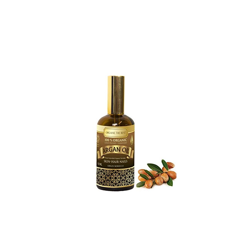 Organic Argan Oil 100% Cold Pressed Unrefined,Certified, Premium Quality 50