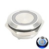 Powice 25 mm Button Waterproof Momentary Switch with Blue LED