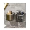 2 Pack Wall Toothbrush Holder for Shower Adhesive Shower Holder