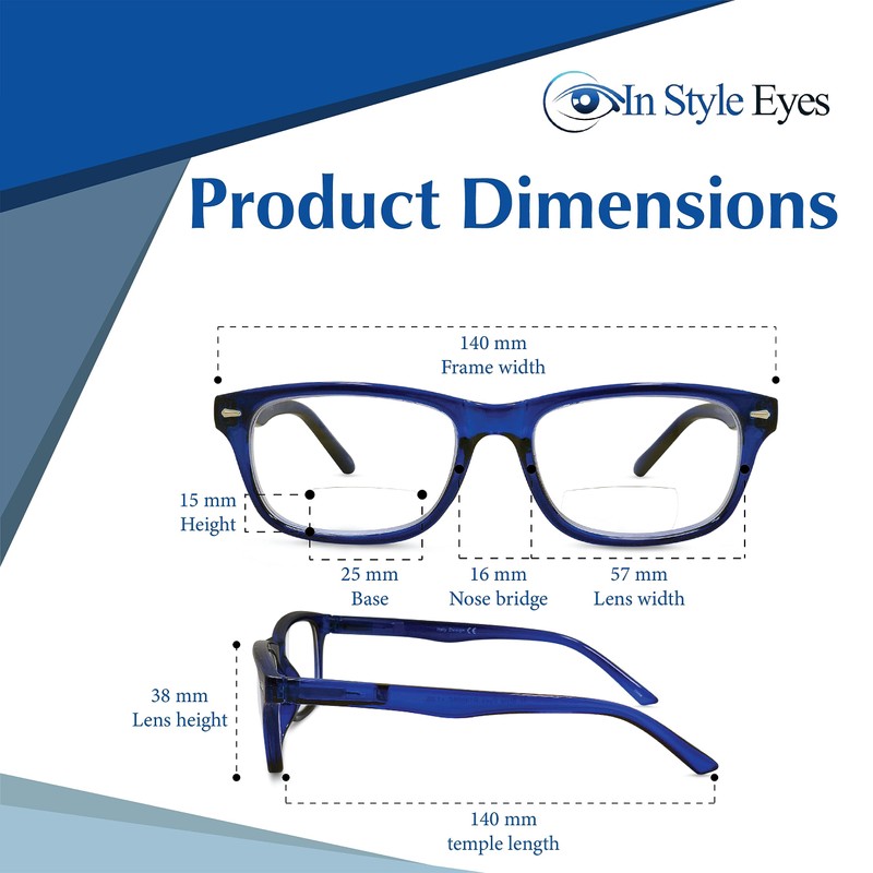 In Style Eyes Seymore - Gafas de lectura bifocales retro,