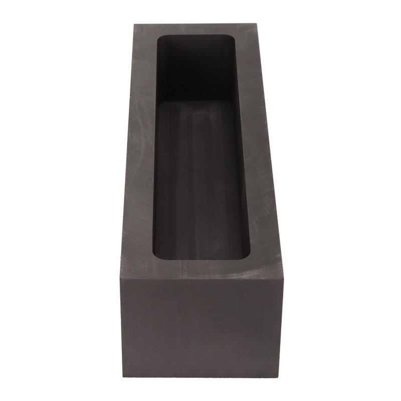 Graphite Ingot Mold 6.6lb Alchemy Capacity Rectangular Refining Graphite Casting