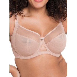 Curvy Kate Damen Victory Balconette BH für den Alltag, Halbtransparent, Beige (Latte), 95H