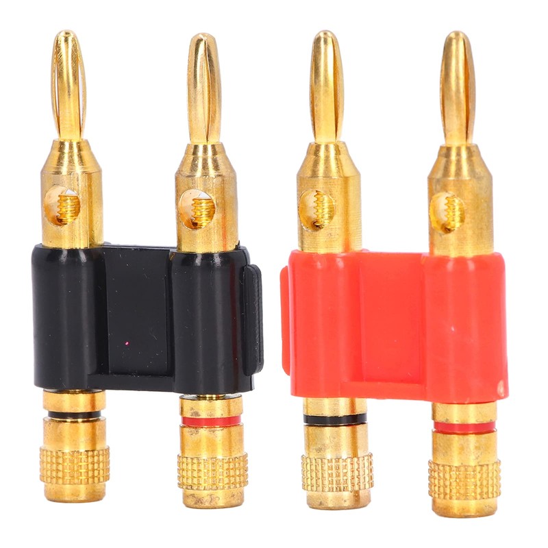 Banana Plug, 2Pcs Stackable Banana Male Plug Banana Plug 2