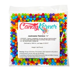 Rainbow Jawbreakers - 1/4" - Half Pound (8 Ounce) - By CandyKorner