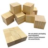 MUXGOA MUXGOA Wood Blocks for Crafts,2 Inch Unfinished Wooden Cubes