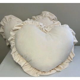 Threshold Toss Pillow White  Set Of 2 Shaped Heart 24in x 20in