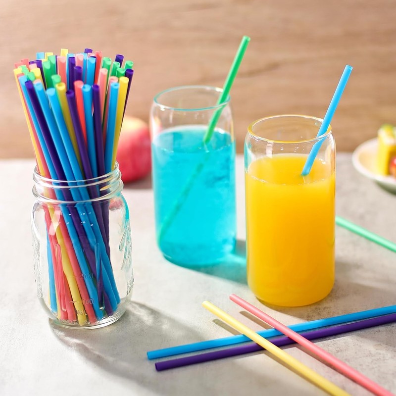99 Pcs Plant-Based Reusable Straws with Cleaning Brush –Drinking Straws
