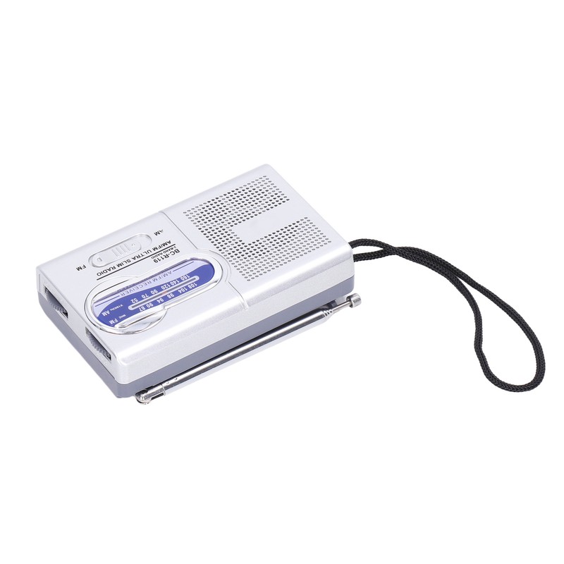 Mini AM FM Radio Manual Operation Easy Adjustment Memory Function