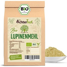 Achterhof Organic Lupine Flour, 250 g, Ideal Protein Supplier with Many Fibres, Contains No Gluten, Slightly Nutty Taste and an Ideal Consistency, Perfect for Cooking and Baking
