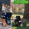 Uppcasir Dog Poop Trash Can Outside with Foldable Pooper Scooper,
