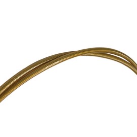 NISSEN Stainless Steel Shift Outer Cable V3 (Compatible with 11s) (Outer Diameter: 0.2 inches (4 mm), Length: 6.6 ft (2 m), Clear Gold