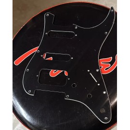 Fender Fits Fender® Stratocaster USA MIM Pickguard HSS w/Rounded HB - 3 Ply Black NEW!