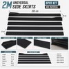 Universal Side Skirt Extensions for Car Styling – 6PCS ABS