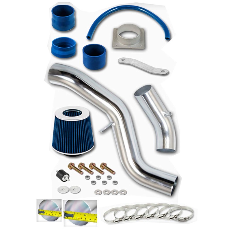 Click2go Cold Air Intake Kit with Reusable Blue Filter Compatible