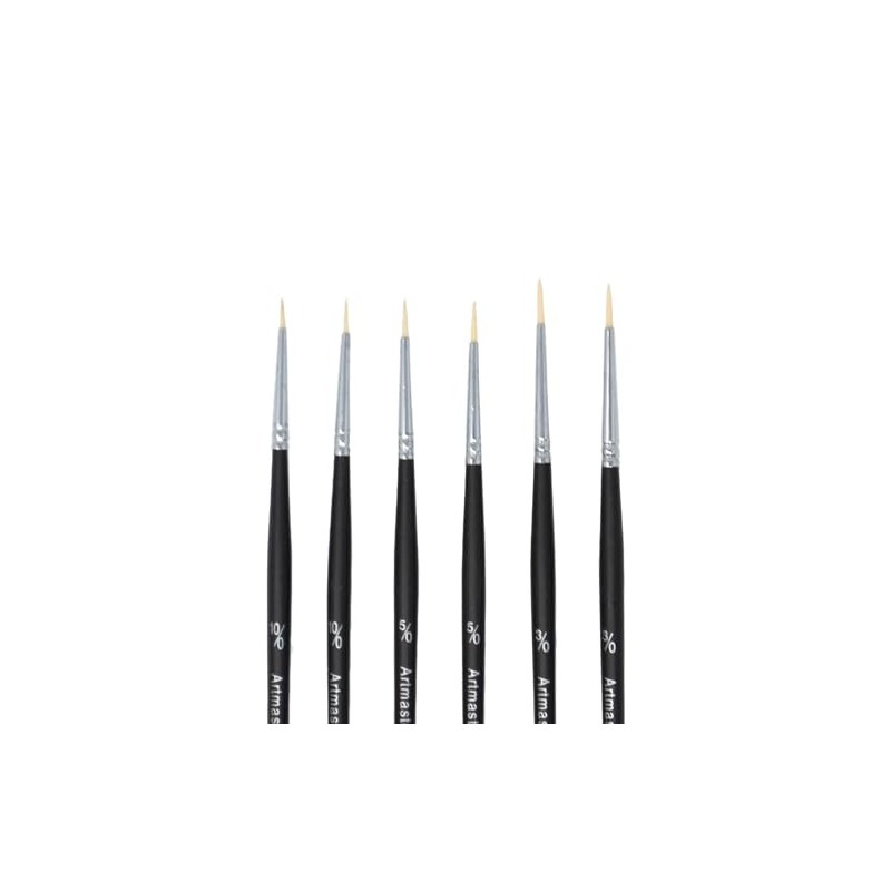 Artmaster Oil Fine Detail Paint Brush Set of 6