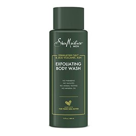 SheaMoisture Men Body Wash Cleanser to Exfoliate and Stimulate Skin Himalayan Salt and Volcanic Ash Exfoliating 15 fl oz