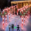 Enhon 10 Pcs Christmas Candy Cane Light with 4 Christmas