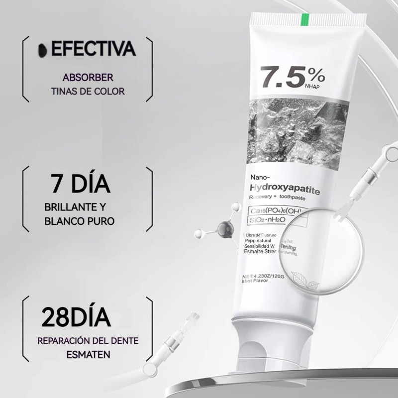 2×pasta De Dientes Con Hidroxiapatita Protección Del Esmalte