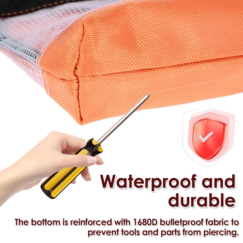 4Pcs Clear Tool Pouch Waterproof Oxford Cloth Small Tool Bag