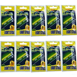 QualyQualy Glow Sticks For Fishing Pole M L XL Fluorescent Stick Light Sticks For Night Fishing, Fishing Rod Tip Light (10Packs L 2.7-3.2mm)