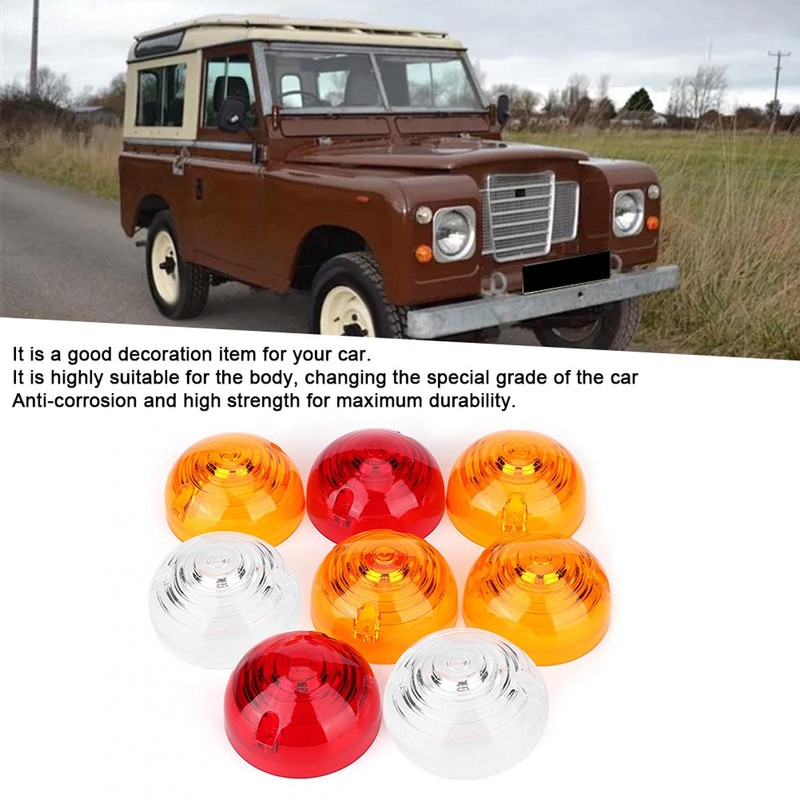 Indicator for Defender 8 Pieces Side Tail Indicator Lamp Lenses